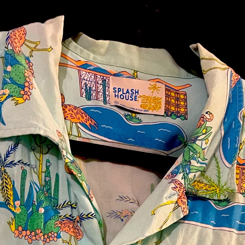 Men’s official Splash house Palm Springs desert shirt